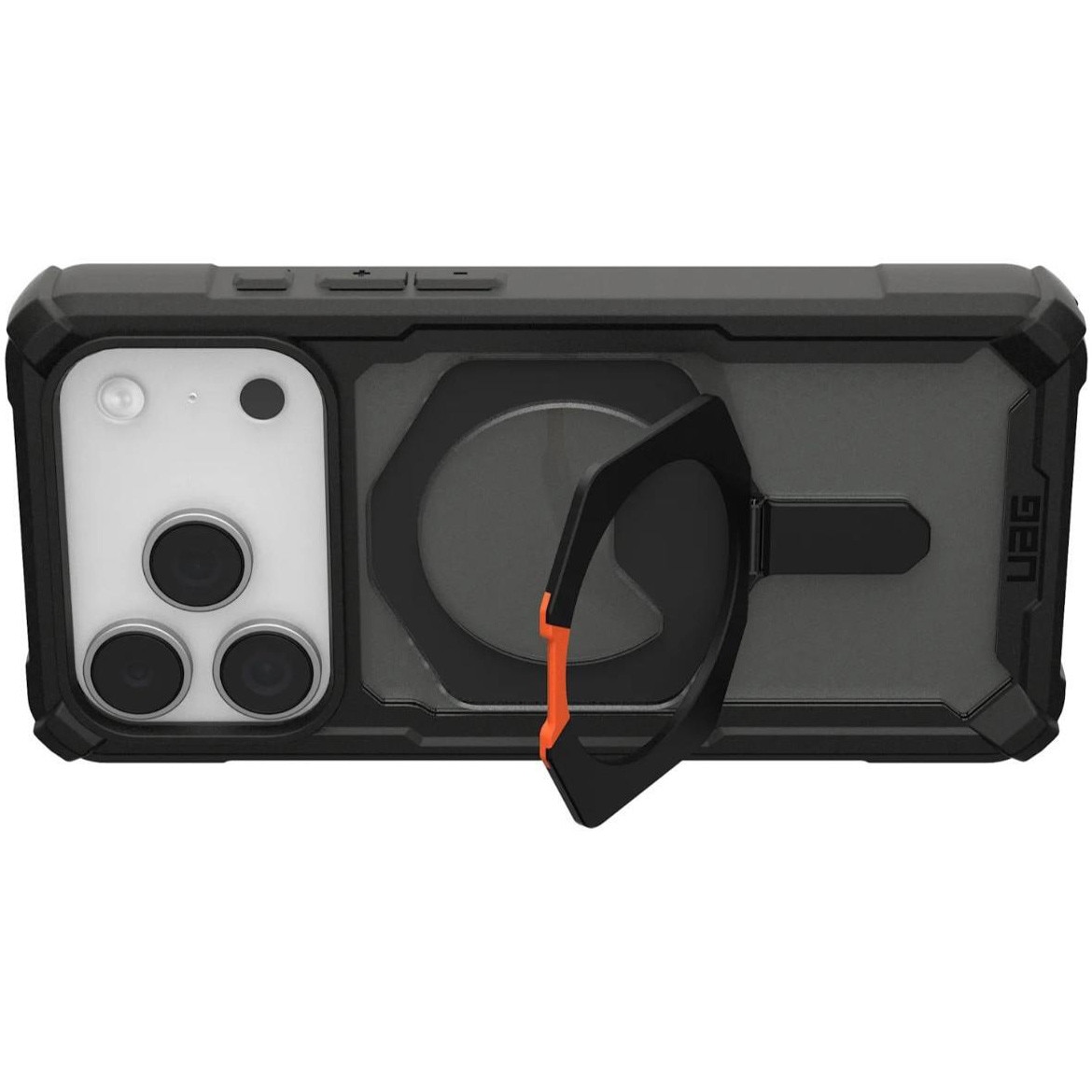 Husa de protectie UAG Plasma XTE MagSafe pentru iPhone 17 Pro Max, Black/Pop Orange