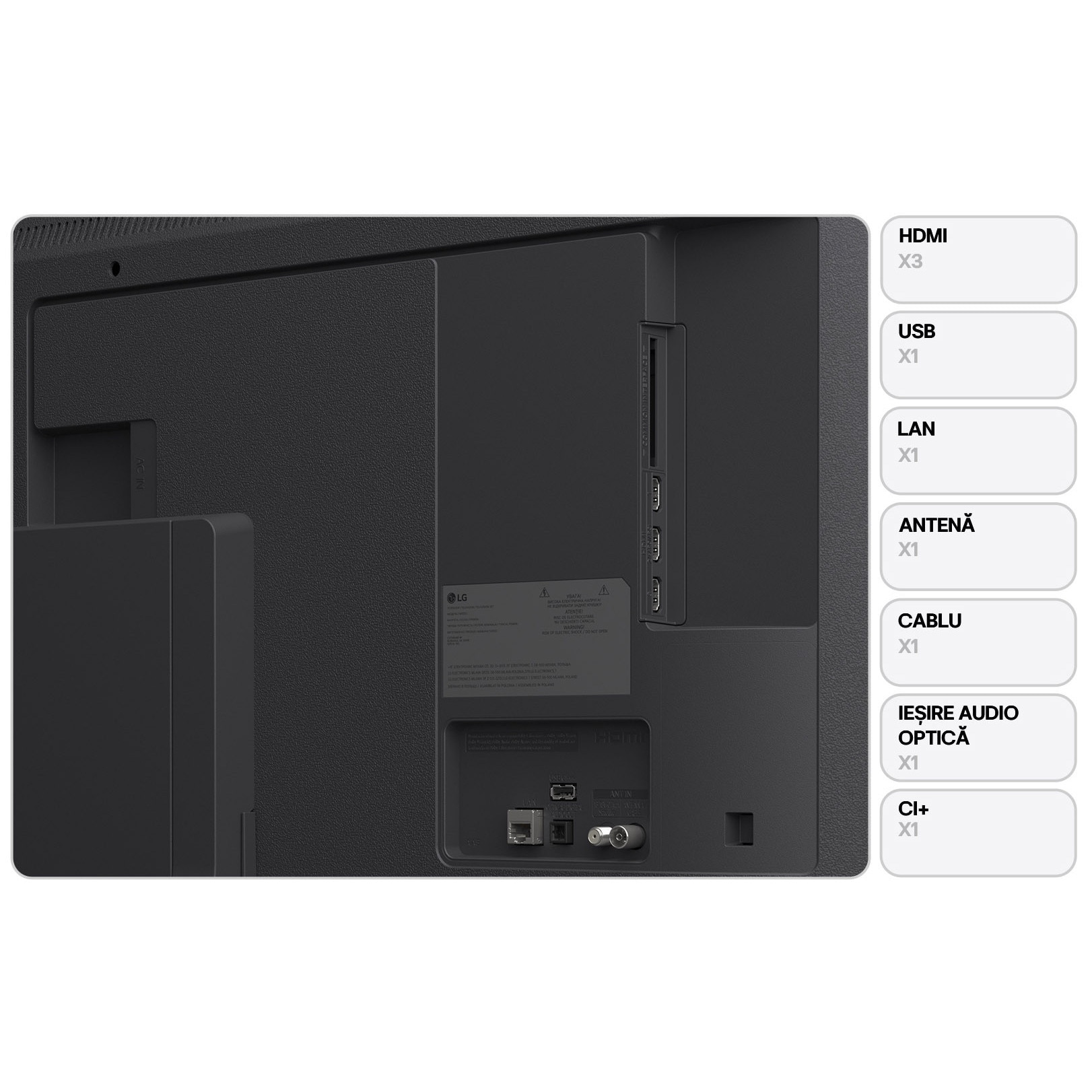 Televizor QNED Mini LED LG 139 cm 55" 55QNED8EB3B, Ultra HD 4K, Smart TV, WiFi, CI
