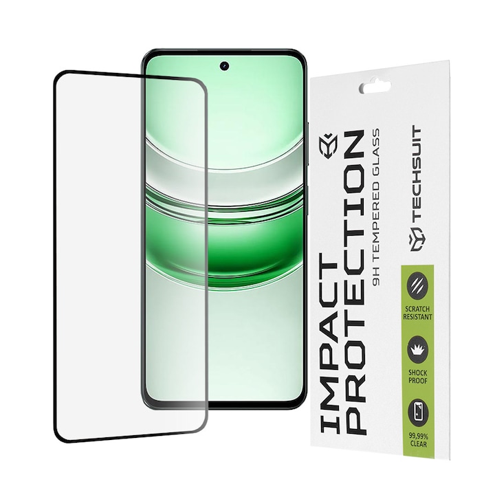 Folie pentru Realme C71, D37, Sticla securizata, Black