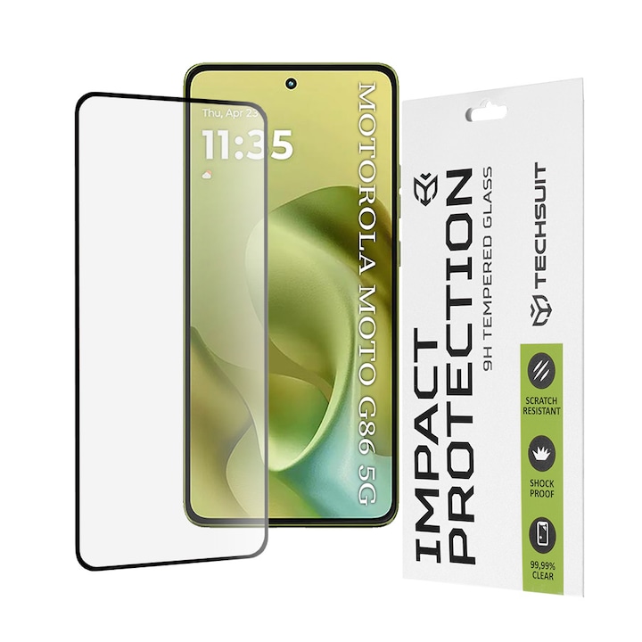 Folie pentru Motorola Moto G86, D47, Sticla securizata, Black