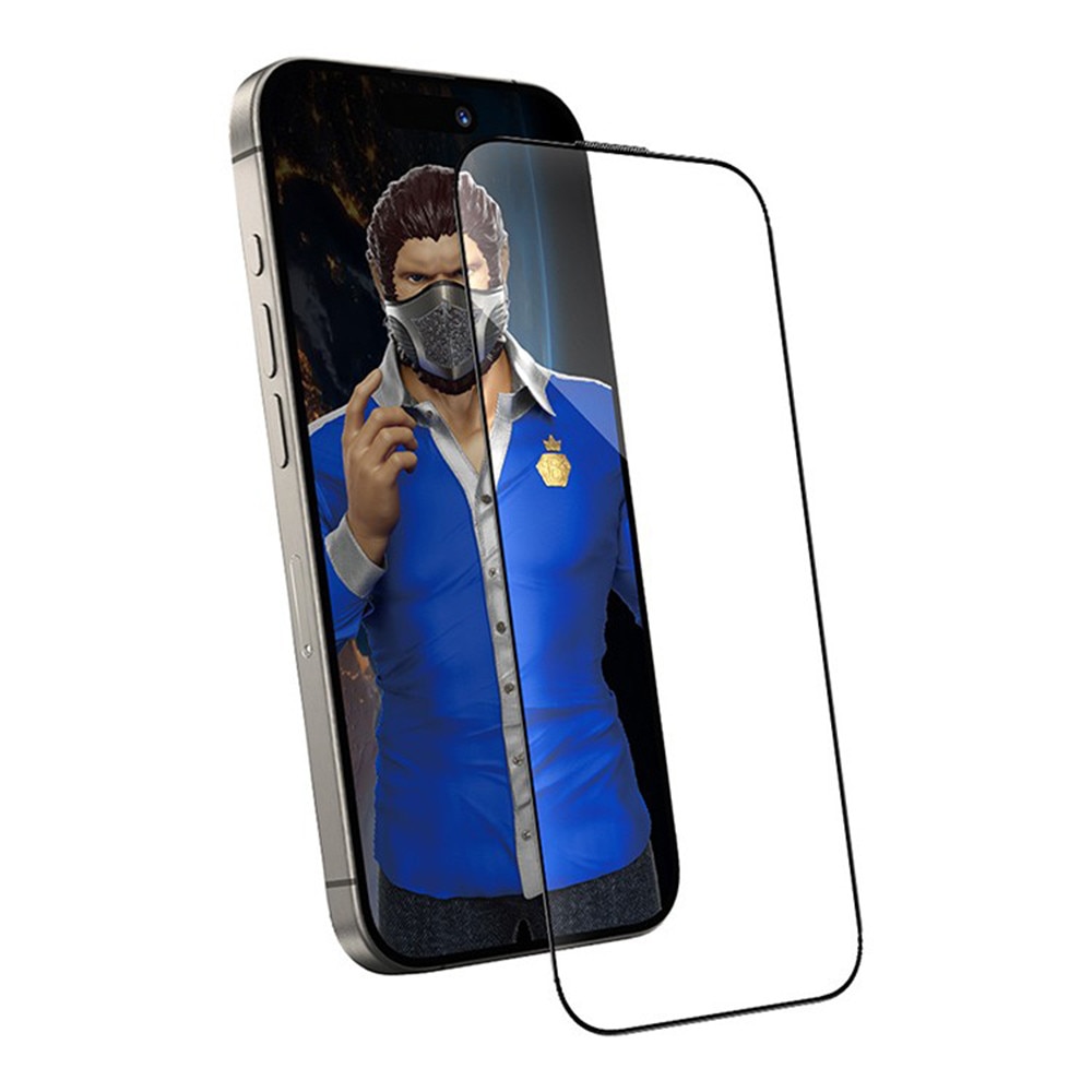 Folie pentru iPhone 14 Pro, W53, Sticla securizata, Black