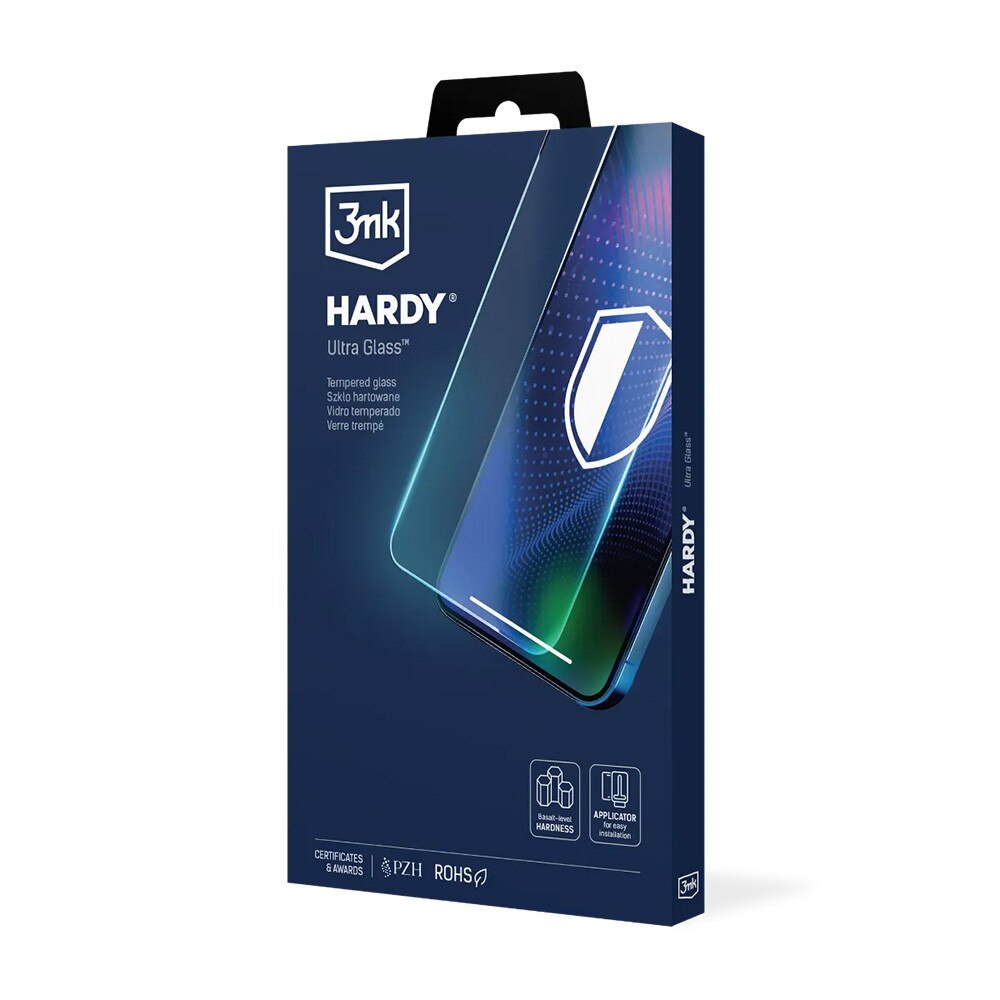 Folie pentru iPhone 17 Air, Hardy Ultra Glass, A5, Sticla securizata, Black