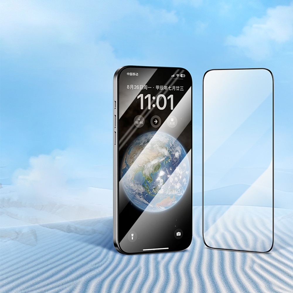 Folie pentru iPhone XR set 5, 2.5D Silk Full Cover HD Glass, W22, Sticla securizata, Black