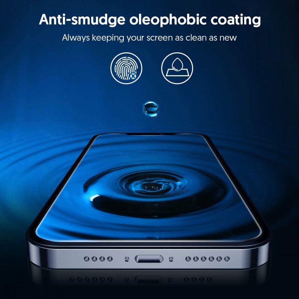 Folie pentru iPhone XR set 5, 2.5D Silk Full Cover HD Glass, W22, Sticla securizata, Black