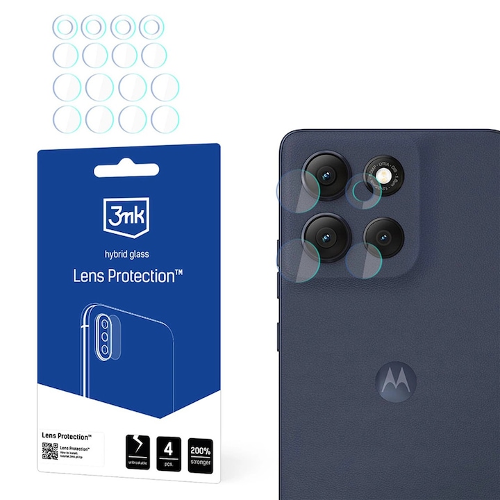 Folie pentru Motorola Moto G86/G86 Power set 4, Lens Protection, F64, Sticla, Clear