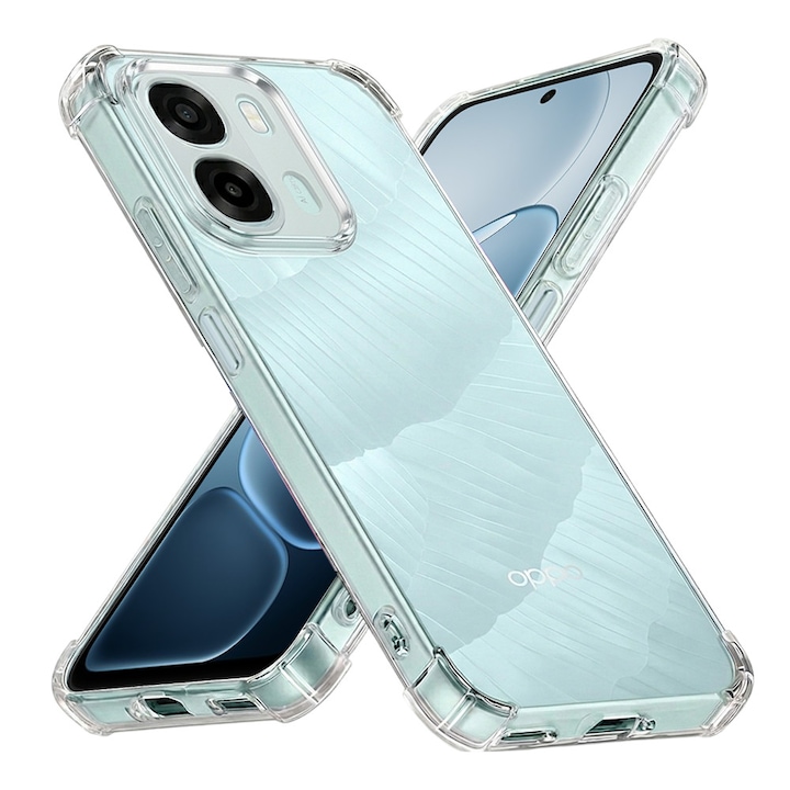 Husa pentru Oppo A6x 4G / A6x 5G - Techsuit Shockproof Clear Silicone - Clear