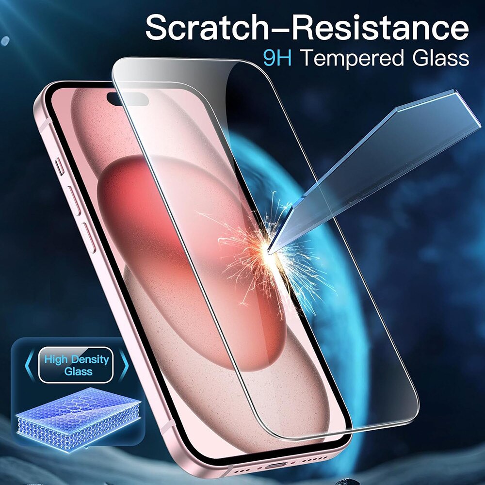 Folie pentru iPhone 16 Pro set 10, 3D 1X Reinforced Curved Screen Protector, W69, Sticla securizata, Clear