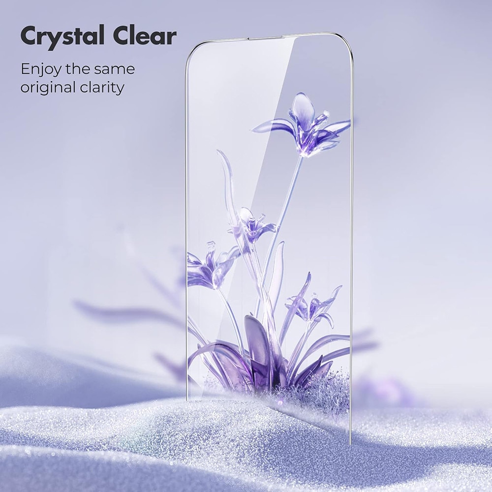 Folie pentru iPhone 16 Pro set 10, 3D 1X Reinforced Curved Screen Protector, W69, Sticla securizata, Clear