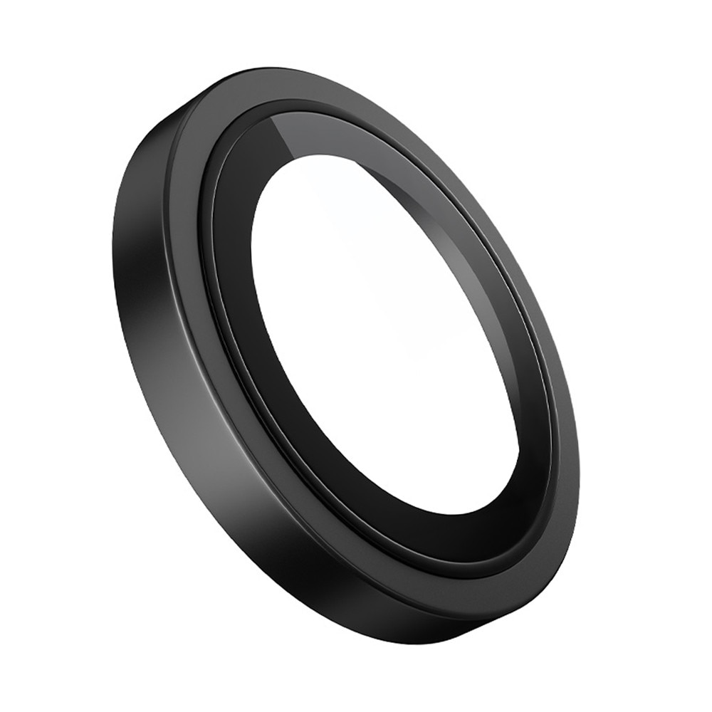 Folie pentru iPhone 17 Air, Original Metal Frame Lens Glass, B6, Sticla, Black