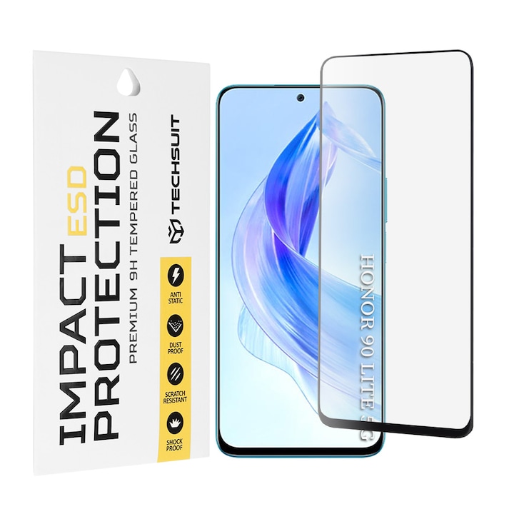 Folie pentru Honor 90 Lite, ESD Glass, Z95, Sticla securizata, Black