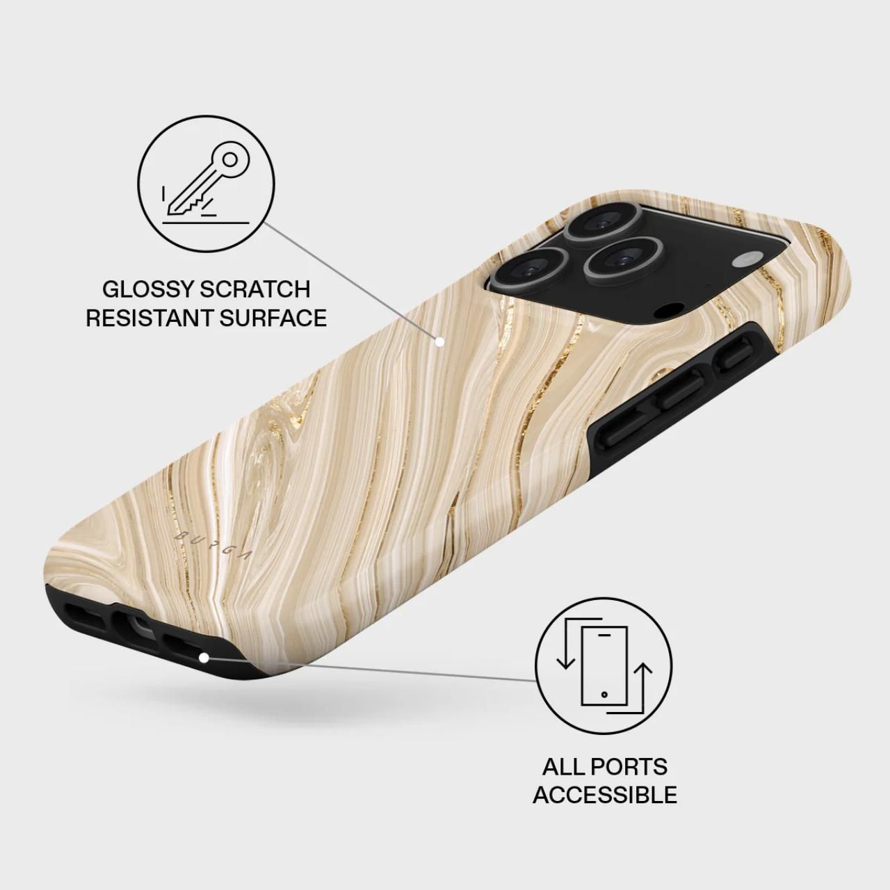 Husa Burga Dual Layer Magsafe Full Glam compatibila cu iPhone 17 Pro Max