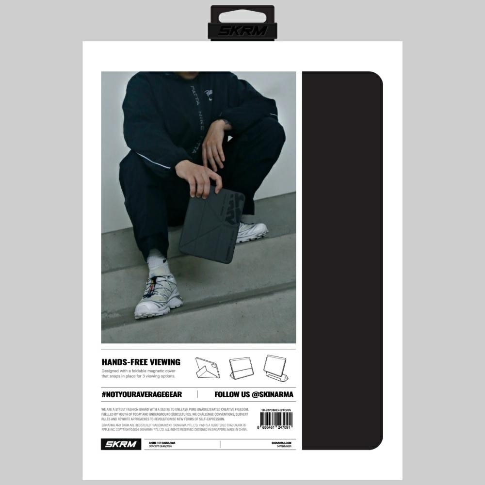 Carcasa Skinarma Spunk Pewter compatibila cu iPad Mini 2024, Verde