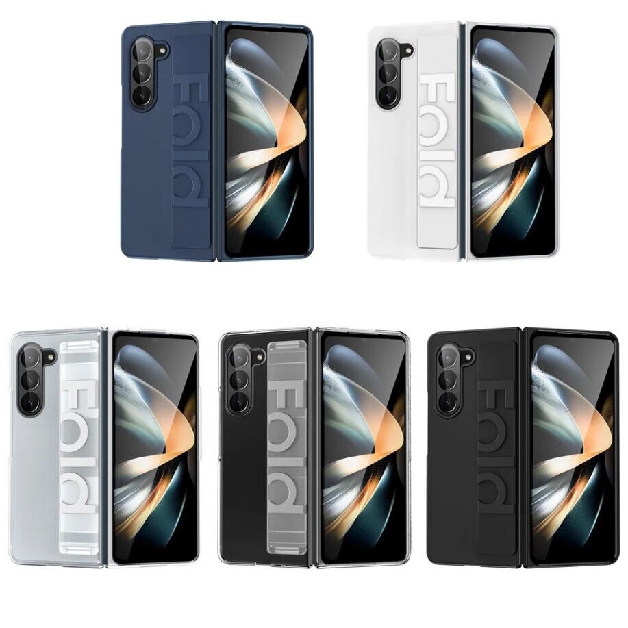Husa cu Maner de Sustinere pentru Samsung Galaxy Z Fold 4, Protectie completa, Negru