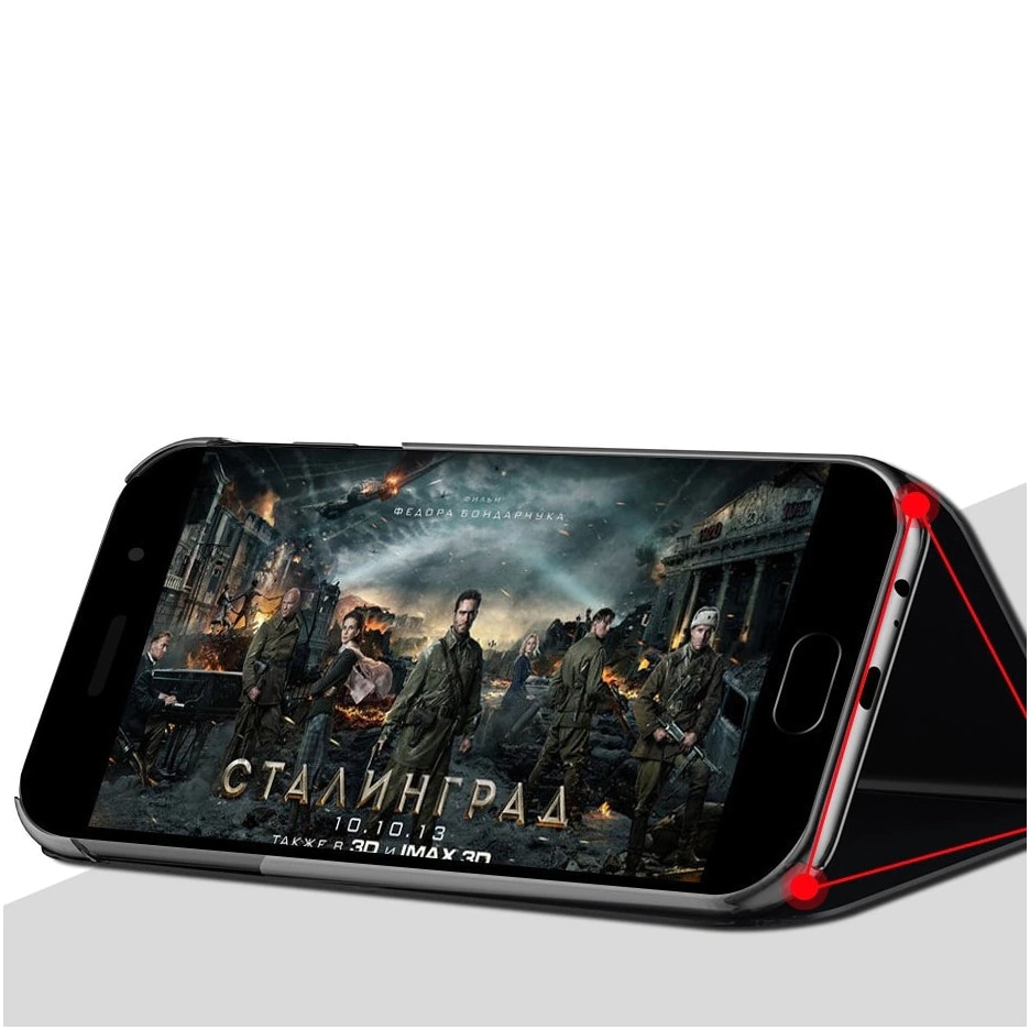 Husa Carte Clear View compatibil cu Xiaomi MI 10T Lite, Functie Stand, Negru