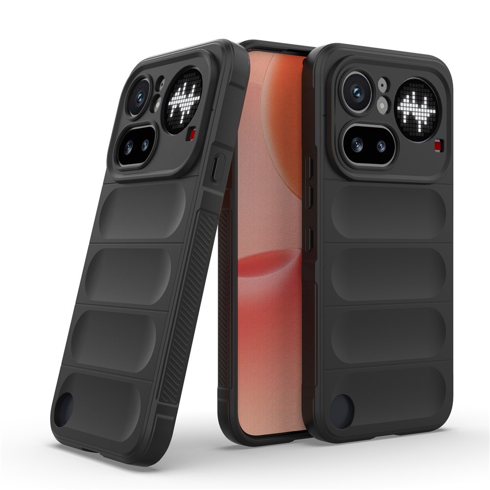 Husa pentru Nothing Phone (4a) Pro Liquid Silicone, Microfibre Lining, Non-Slip Airbag Design, negru
