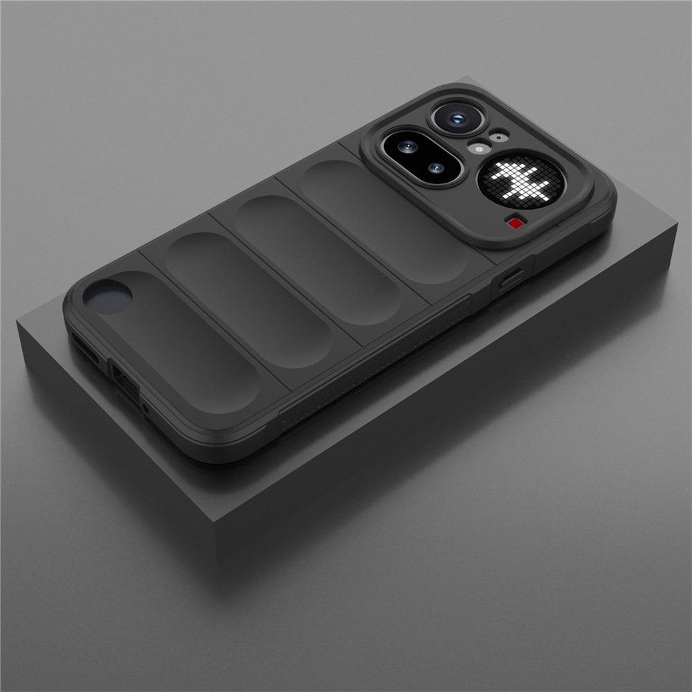 Husa pentru Nothing Phone (4a) Pro Liquid Silicone, Microfibre Lining, Non-Slip Airbag Design, negru
