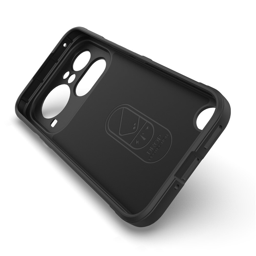 Husa pentru Nothing Phone (4a) Pro Liquid Silicone, Microfibre Lining, Non-Slip Airbag Design, negru