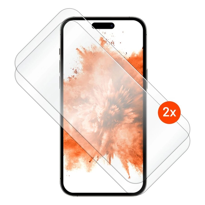 Folie protectie telefoane, FIXED, 2,5D, sticla securizata, set 2 bucati, pentru Apple iPhone 17 Pro Max