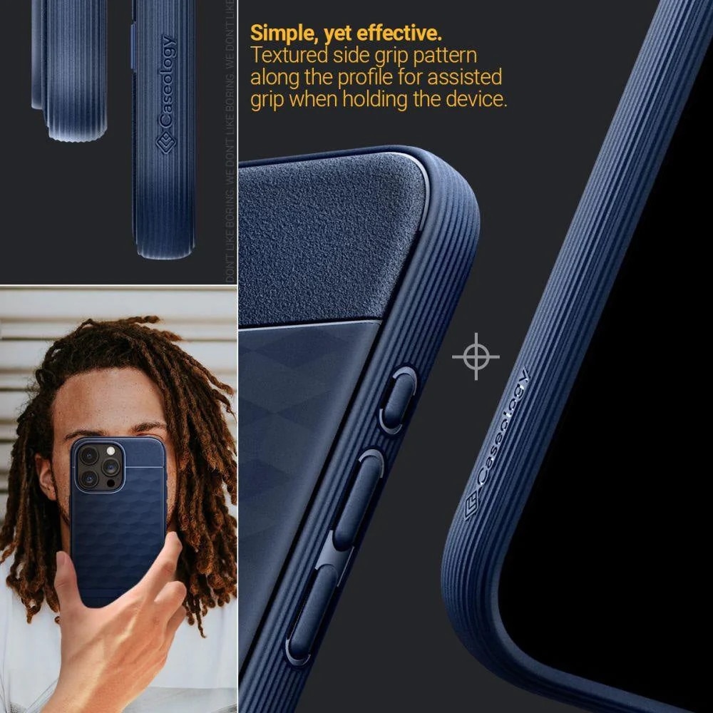 Carcasa Caseology Parallax MagSafe compatibila cu iPhone 15 Pro Max Blue