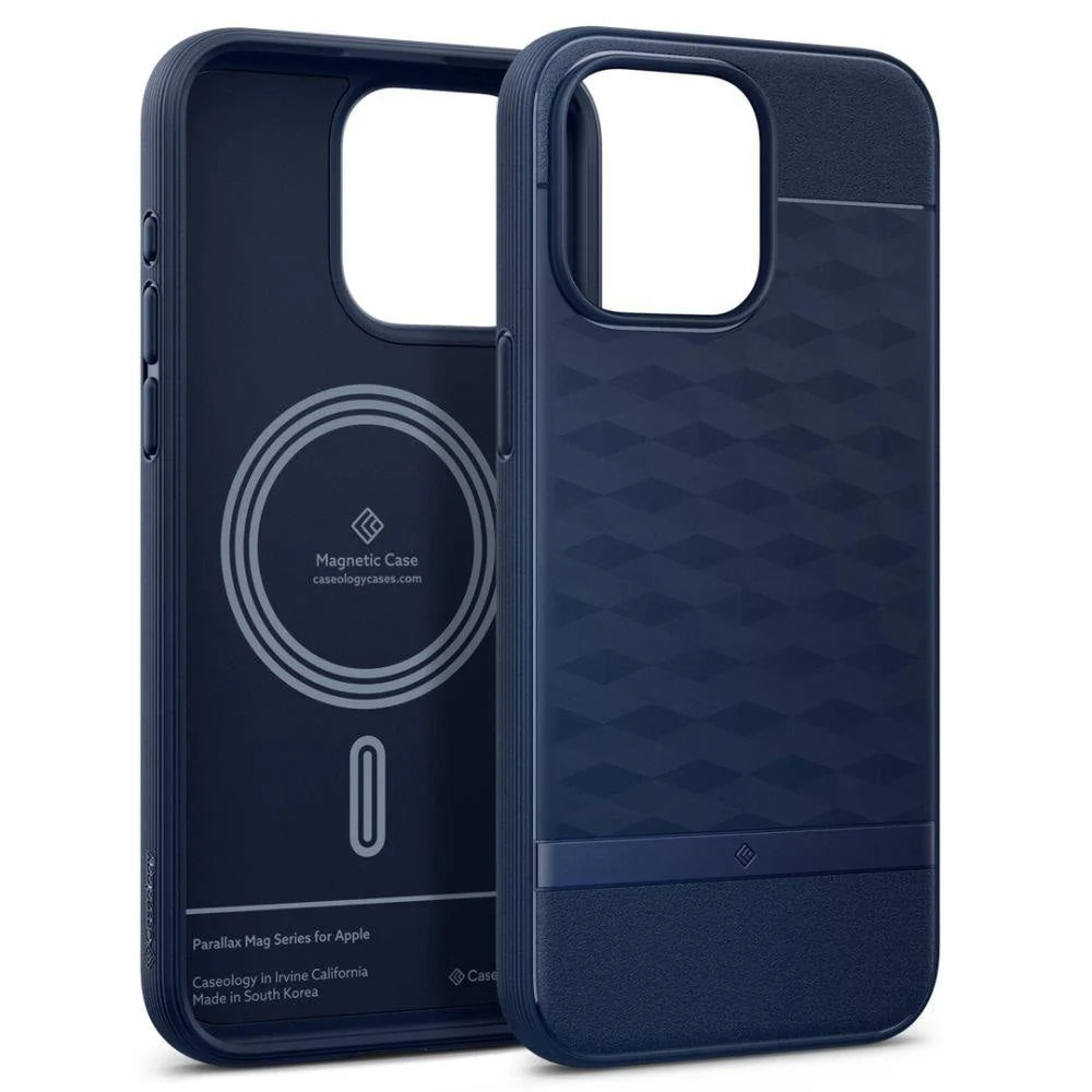 Carcasa Caseology Parallax MagSafe compatibila cu iPhone 15 Pro Max Blue