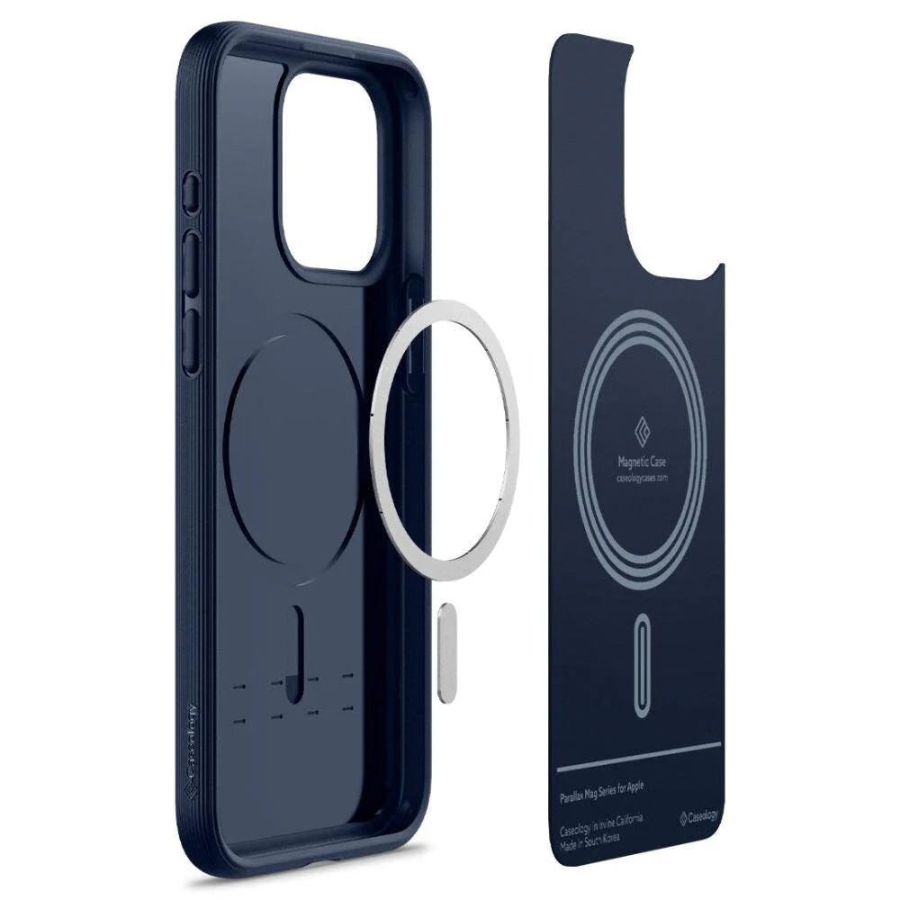 Carcasa Caseology Parallax MagSafe compatibila cu iPhone 15 Pro Max Blue