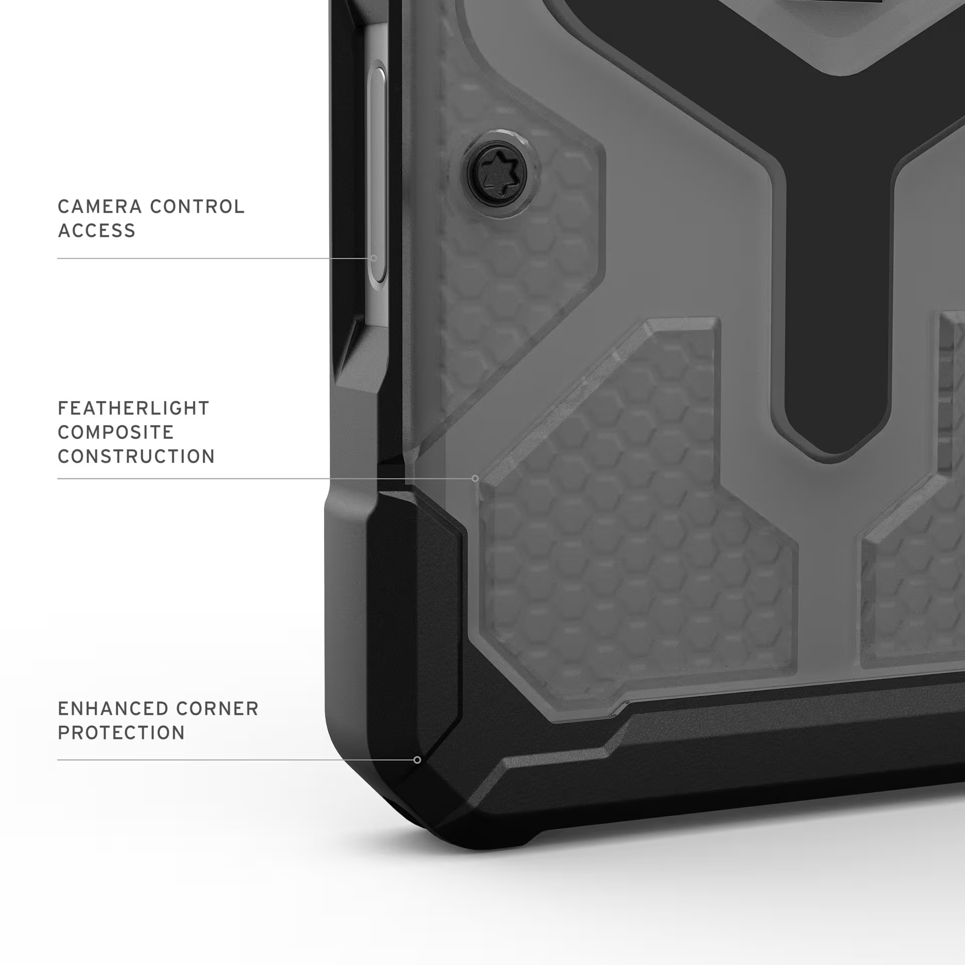 Husa de protectie UAG Pathfinder Clear MagSafe pentru iPhone 17 Pro Max, Ash/Black