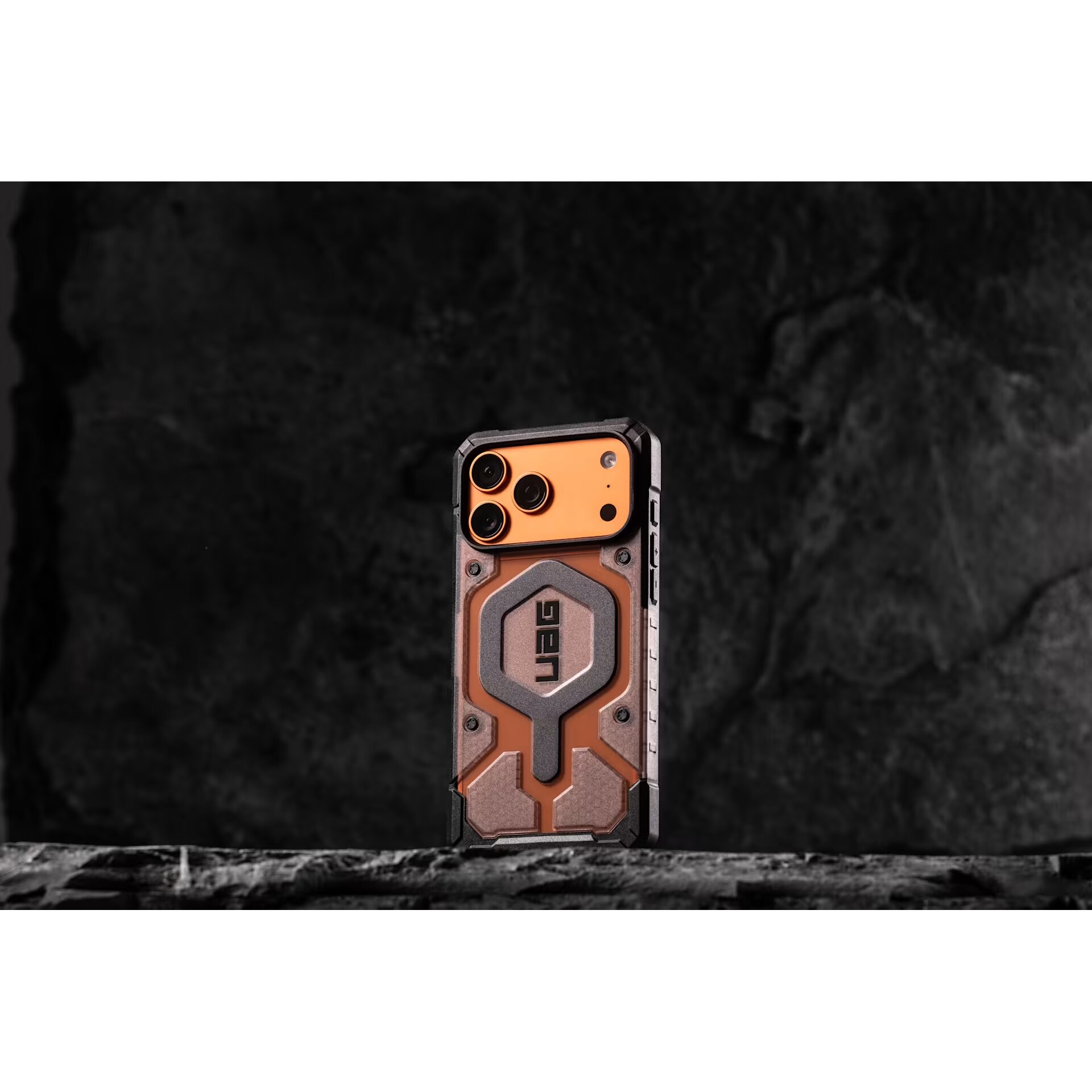 Husa de protectie UAG Pathfinder Clear MagSafe pentru iPhone 17 Pro Max, Ash/Black