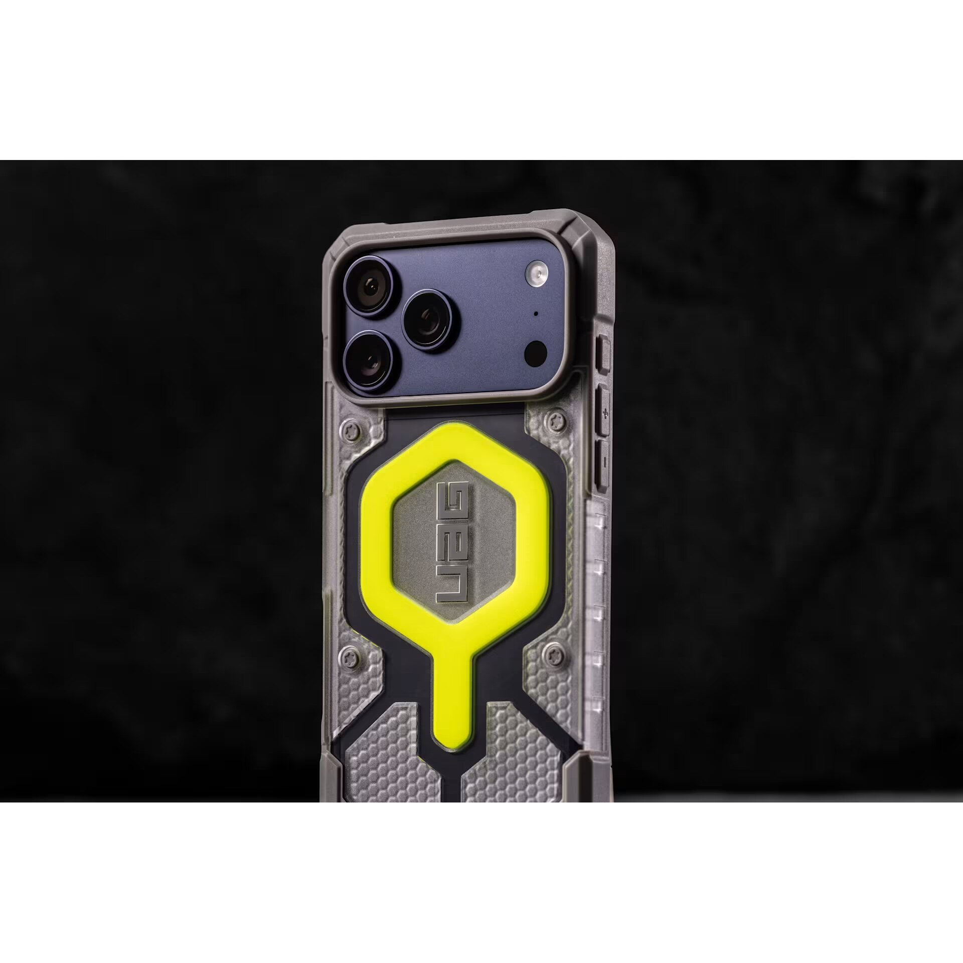 Husa de protectie UAG Pathfinder Clear MagSafe pentru iPhone 17 Pro Max, Ash/Black