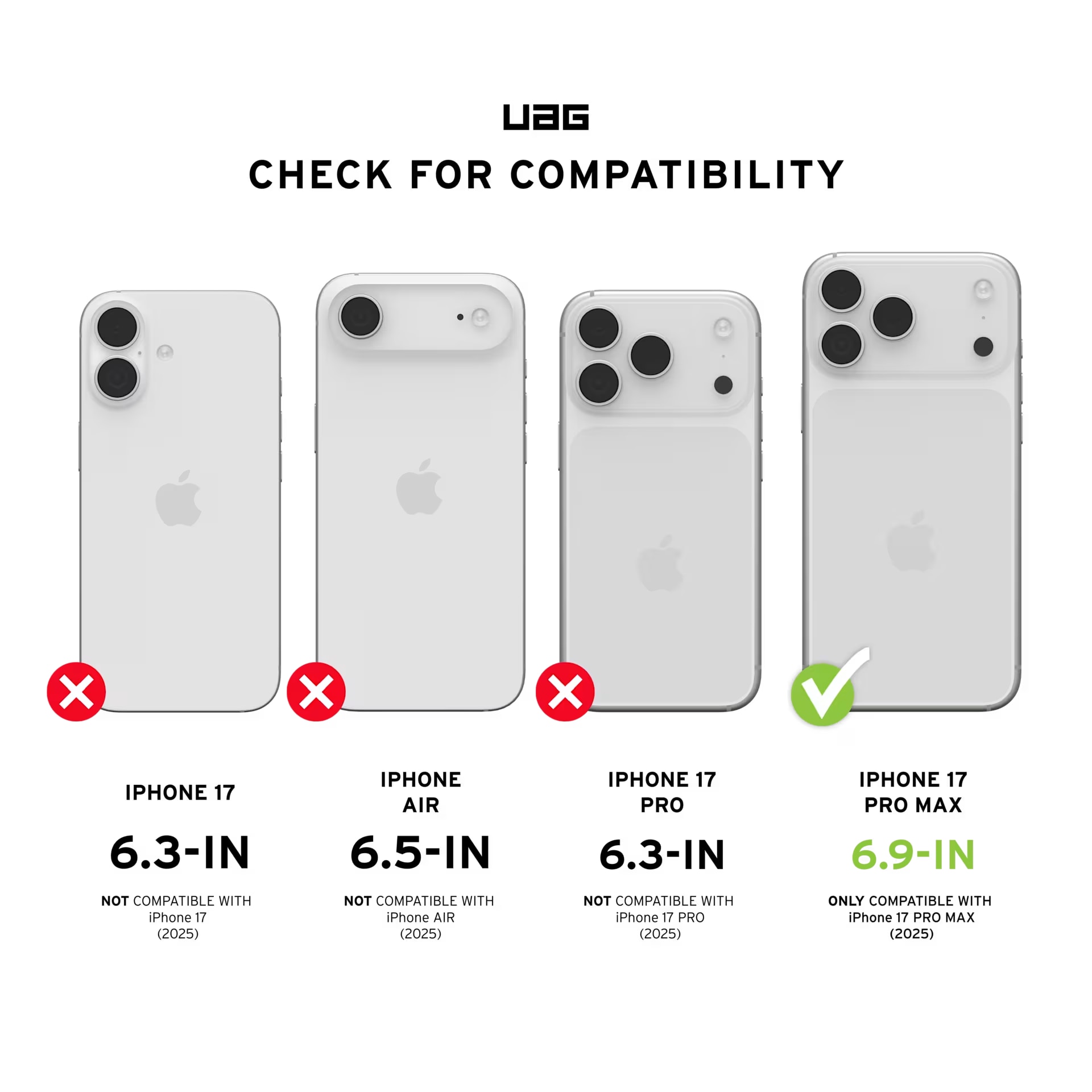 Husa de protectie UAG Pathfinder Clear MagSafe pentru iPhone 17 Pro Max, Ash/Black