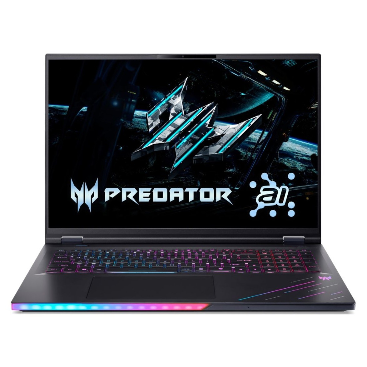 Laptop Acer Predator Helios 18 AI PH18-73-96HZ NH.QVYEX.003, 18 inch 2560 x 1600, Intel Core Ultra 9 275HX 24 C / 24 T, 2.7 GHz - 5.4 GHz, 40 MB cache, 28 W, 32 GB DDR5, 2 TB SSD, Nvidia GeForce RTX 5080, Windows 11 Pro, Negru