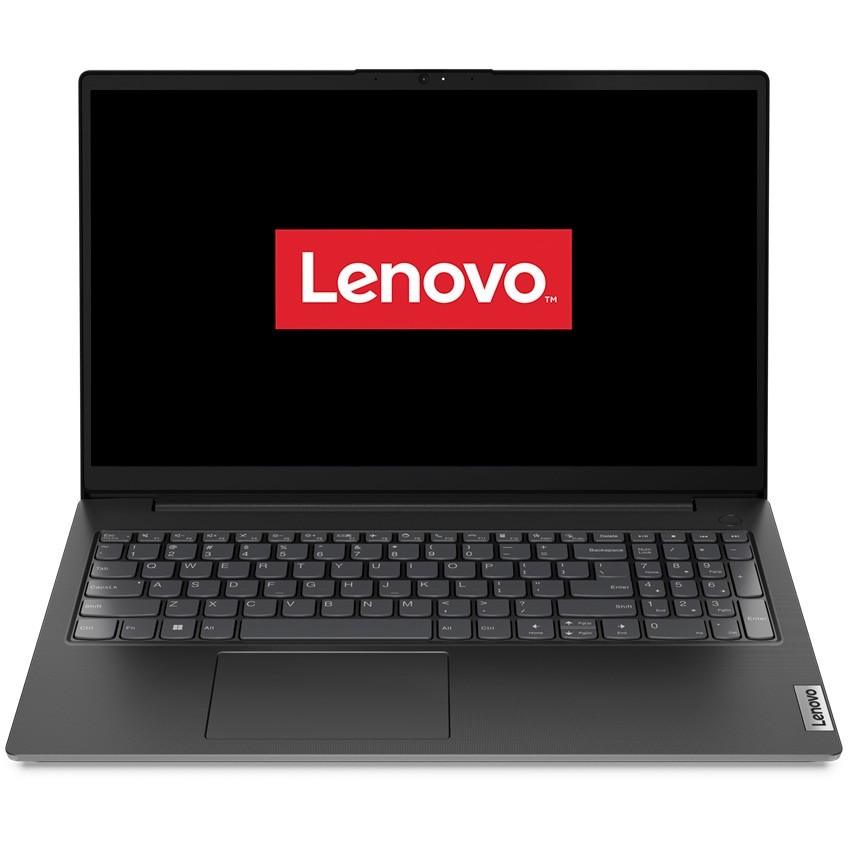 Laptop Lenovo V15 G3 ABA cu procesor AMD Ryzen™ 7 5825U pana la 4.5 GHz, 15.6", Full HD, 16GB DDR4, 512GB SSD, AMD Radeon™ Graphics, No OS, Business Black