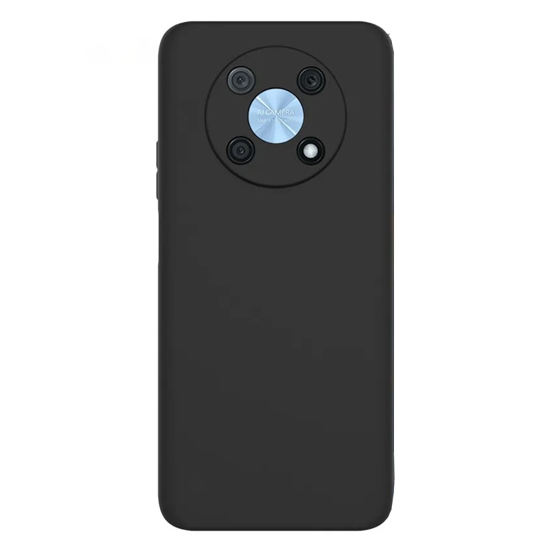 Husa de protectie compatibila cu Huawei Nova Y90, Silicon cu microfibra, Soft touch, Shock Resistance, Protectie camera, Negru