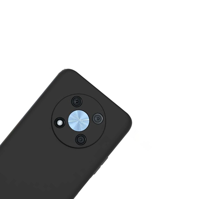 Husa de protectie compatibila cu Huawei Nova Y90, Silicon cu microfibra, Soft touch, Shock Resistance, Protectie camera, Negru