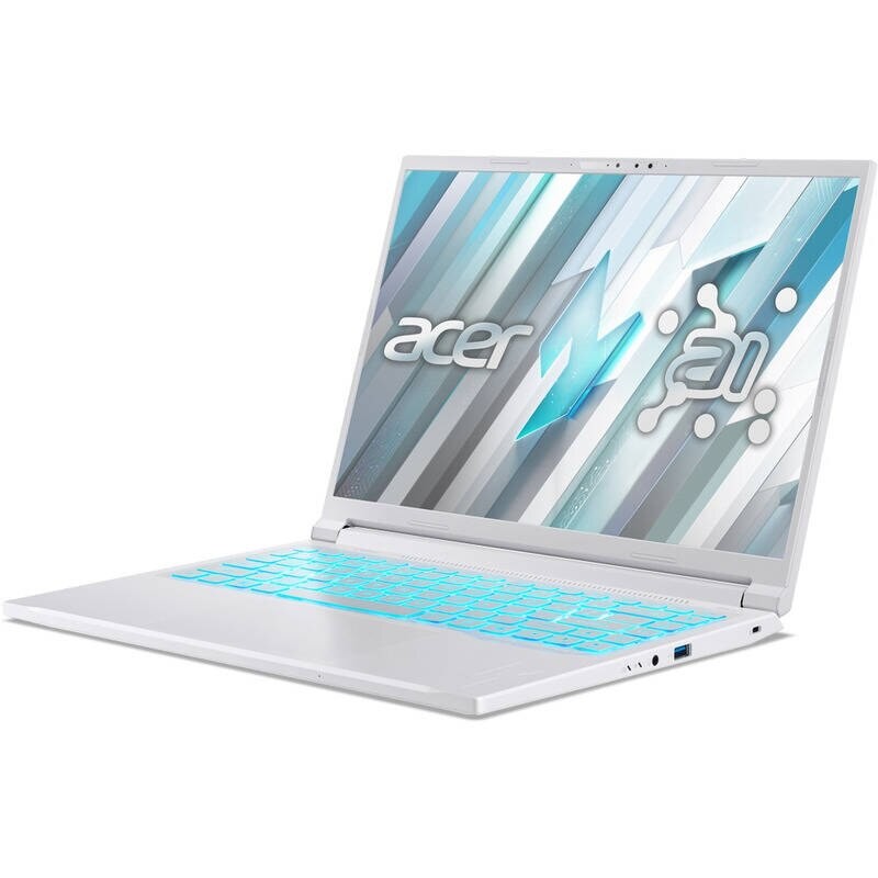 Laptop Acer Nitro V14 FHD 14.5 inch AMD Ryzen AI 5 340 16GB 1TB SSD RTX 5060 Windows 11 Pro Pearl White