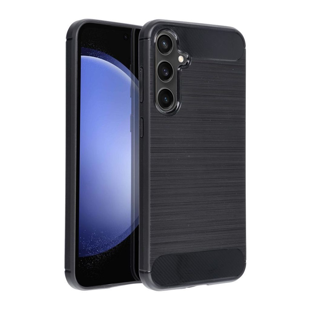 Husa de protectie compatibila cu Samsung Galaxy A15 4G/A15 5G, Carbon, Negru