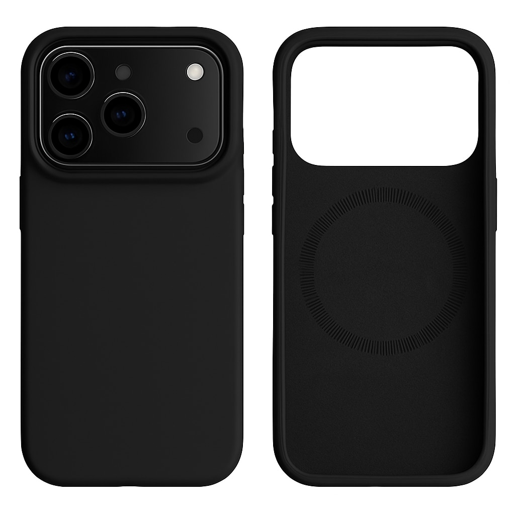 Husa silicon pentru iPhone 17 Air, compatibila MagSafe, protectie camera, butoane dintr-o singura piesa