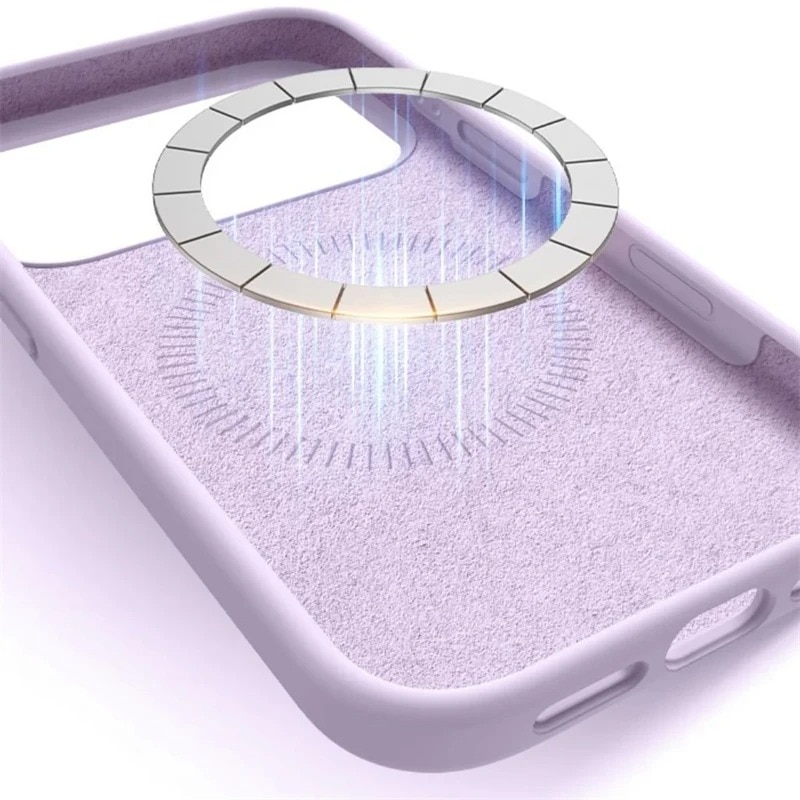 Husa silicon pentru iPhone 17 Air, compatibila MagSafe, protectie camera, butoane dintr-o singura piesa