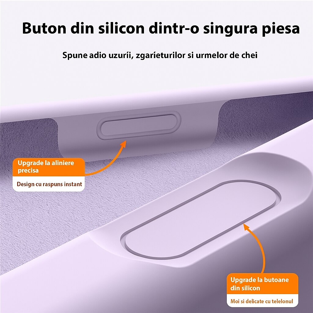 Husa silicon pentru iPhone 17 Air, compatibila MagSafe, protectie camera, butoane dintr-o singura piesa