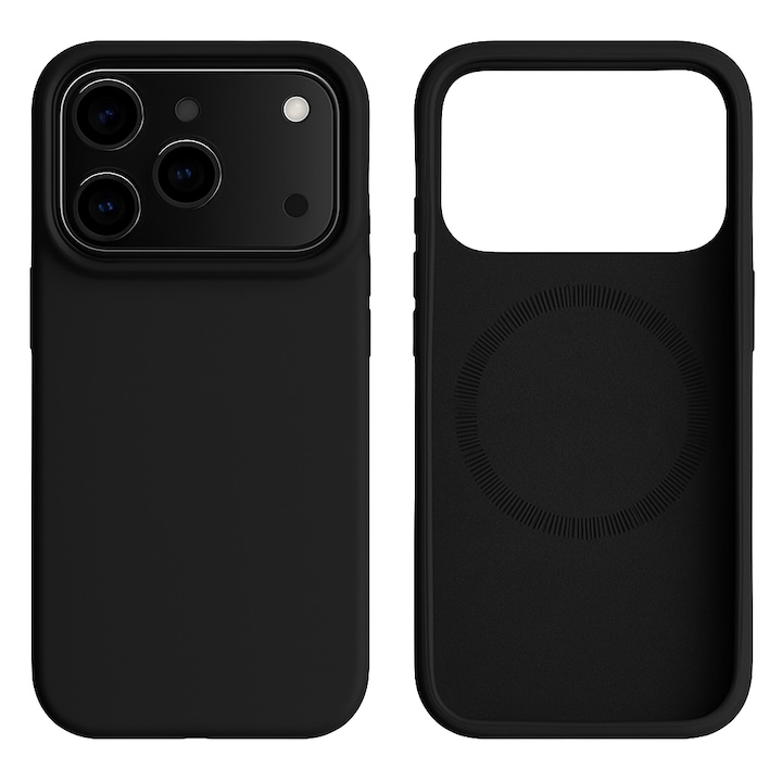 Husa silicon pentru iPhone 17 Air, compatibila MagSafe, protectie camera, butoane dintr-o singura piesa