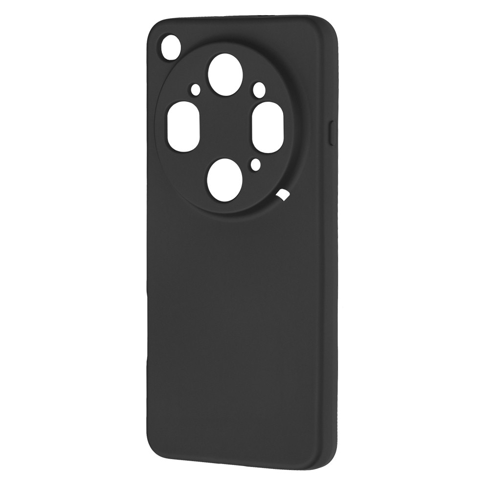 Husa pentru Oppo Find X9 Ultra Liquid Silicone, subtire, captusita cu microfibra, anti amprenta, protectie camera foto, negru