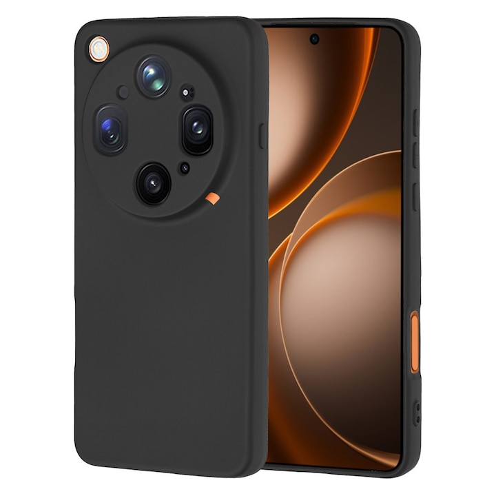 Husa pentru Oppo Find X9 Ultra Liquid Silicone, subtire, captusita cu microfibra, anti amprenta, protectie camera foto, negru