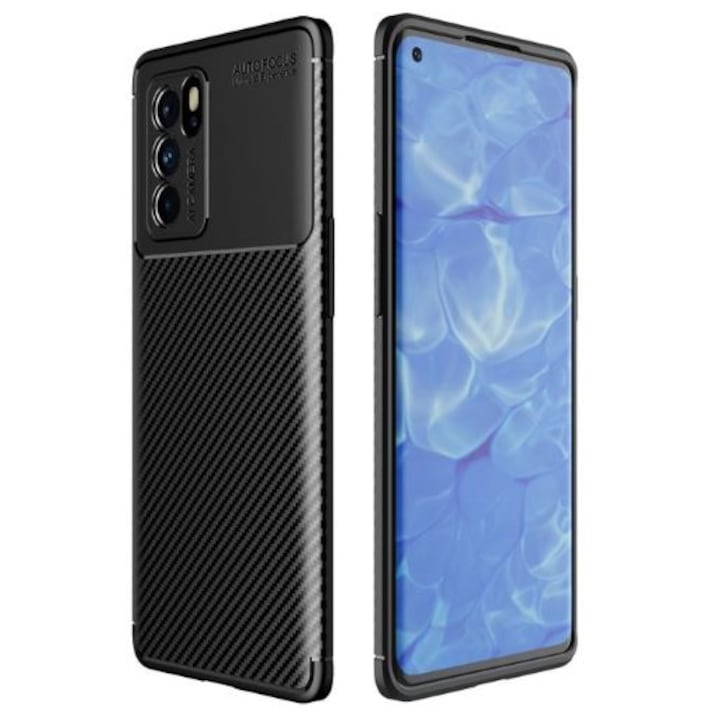 Husa Soft Carbon Fiber compatibila cu Oppo Reno 6 5G