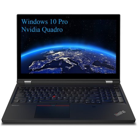 Laptop Lenovo ThinkPad P15 Gen 1 (Intel), 15.6" FHD IPS, Intel Core I7-10750H, 128GB DDR4, 2 x 2TB SSD m2 PCIe, NVIDIA Quadro T1000 4GB GDDR6, Windows 10 Pro, Black