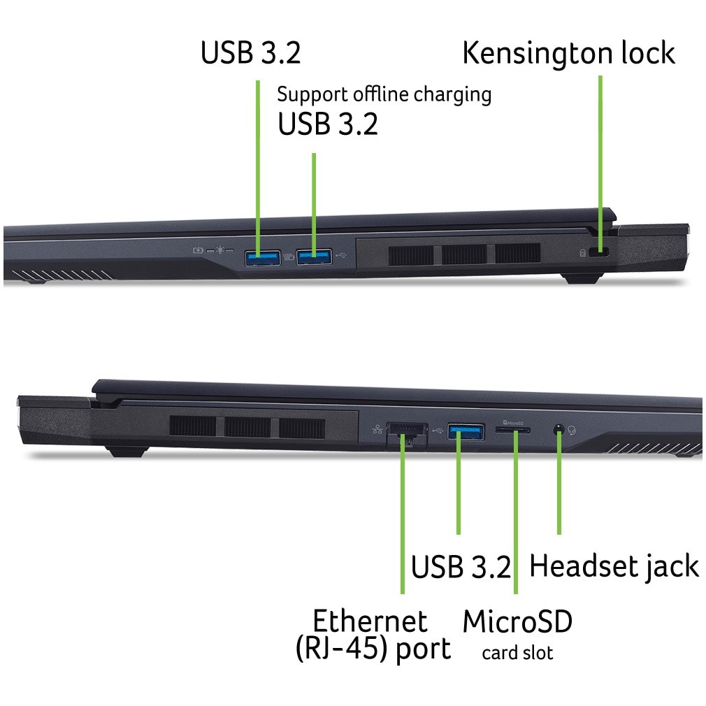 Laptop Gaming Predator Helios Neo 16 AI PHN16-73-72GJ cu procesor Intel® Core™ Ultra 7 255HX pana la 5.2GHz, 16'' WQXGA, 180Hz, IPS, 16GB DDR5 RAM, 1TB SSD, NVIDIA® GeForce RTX 5060 8GB GDDR7, No OS, Abyssal Black