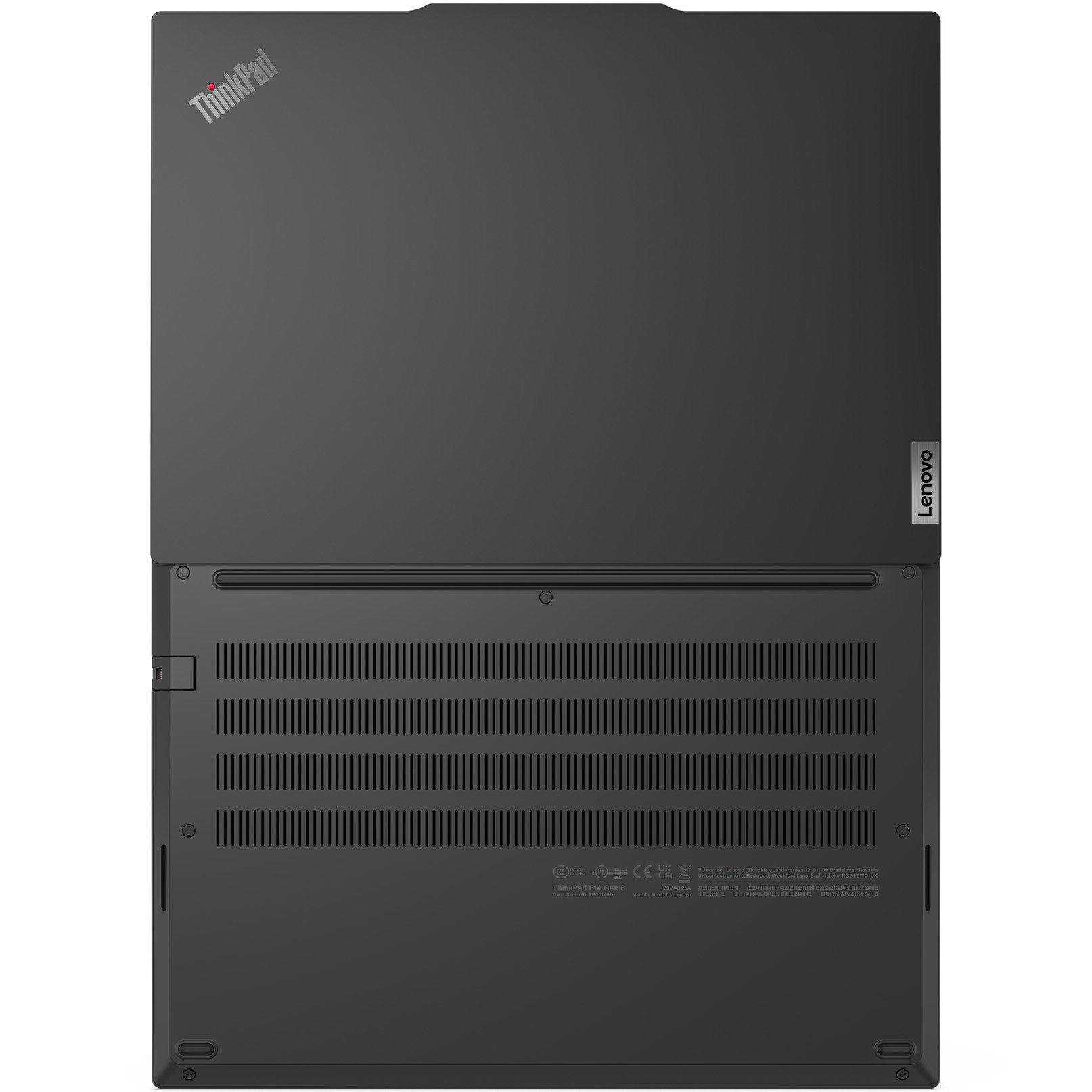 Laptop Lenovo ThinkPad E14 Gen 6 cu procesor AMD Ryzen™ 5 7535HS pana la 4.55 GHz, 14", WUXGA, IPS, 32GB DDR5, 1TB SSD, AMD Radeon™ 660M Graphics, No OS, Black, 3Y Onsite upgrade