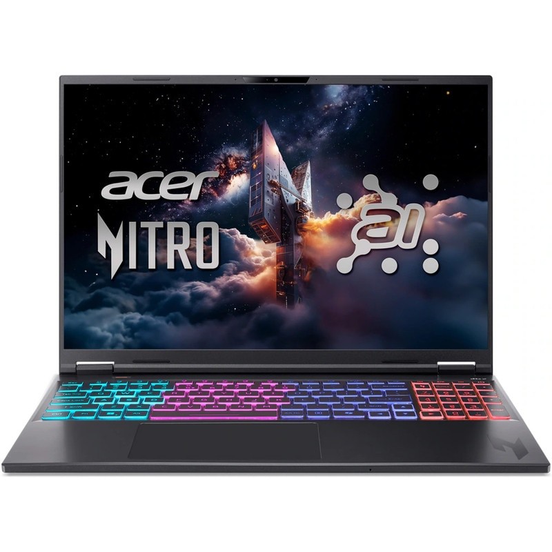 Laptop Acer Gaming 16'' Nitro 16S AI AN16S-61, WUXGA IPS 180Hz, Procesor AMD Ryzen™ Al 7 350 (16M Cache, up to 5.0 GHz), 16GB DDR5, 1TB SSD, GeForce RTX 5060 8GB, No OS, Obsidian Black