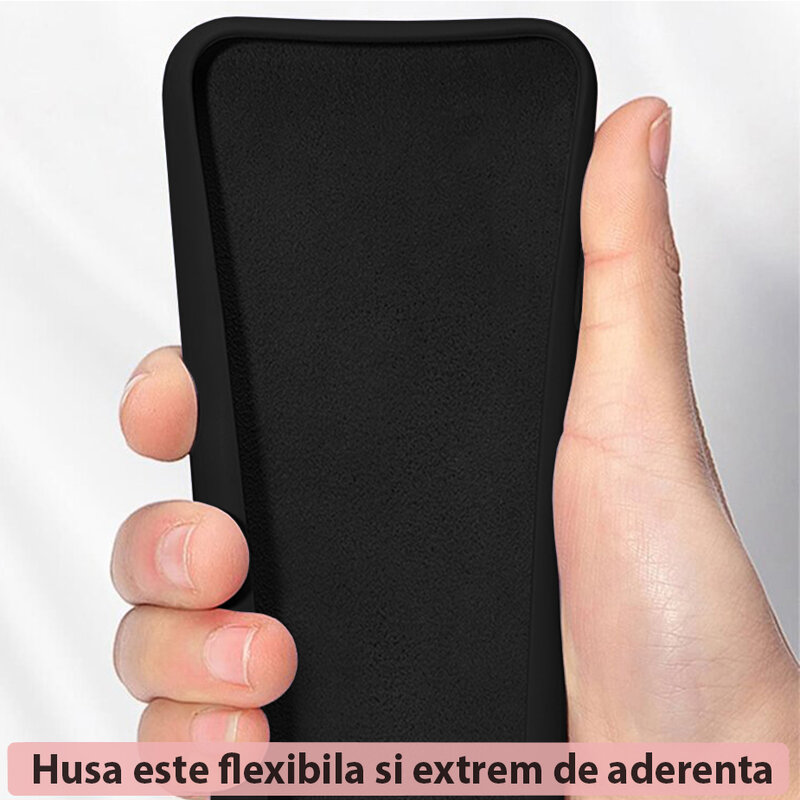 Husa Protectie Double Structure pentru Xiaomi 13T / 13T Pro, Interior Microfibra, Negru Titan