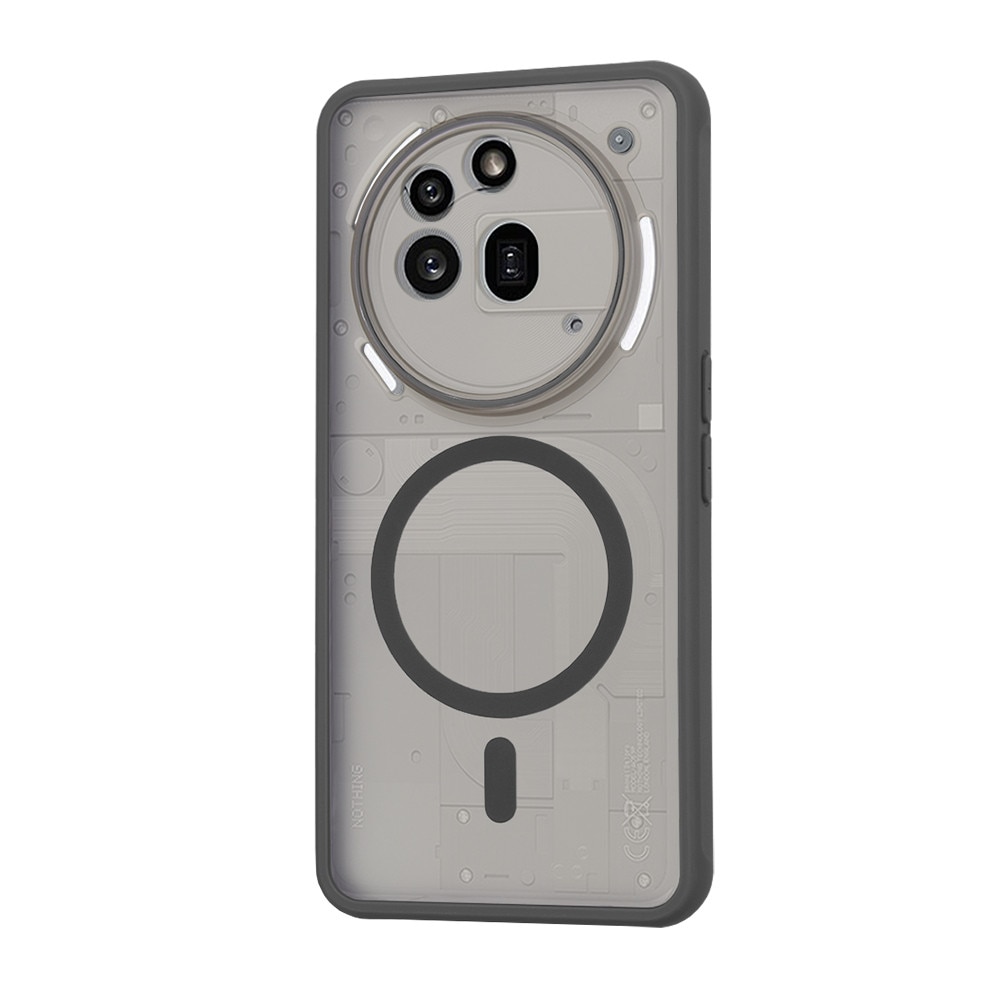 Husa pentru Nothing Phone (3a) Pro - Techsuit HaloFrost MagSafe Series - Smoke Black