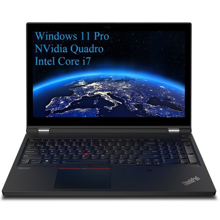 Laptop Lenovo ThinkPad P15 G1 (Intel), 15.6" FHD IPS, Intel Core I7-10750H, 40GB DDR4, 512 GB SSD m2 PCIe, NVIDIA Quadro T1000 4GB GDDR6, Windows 11 Pro, Black
