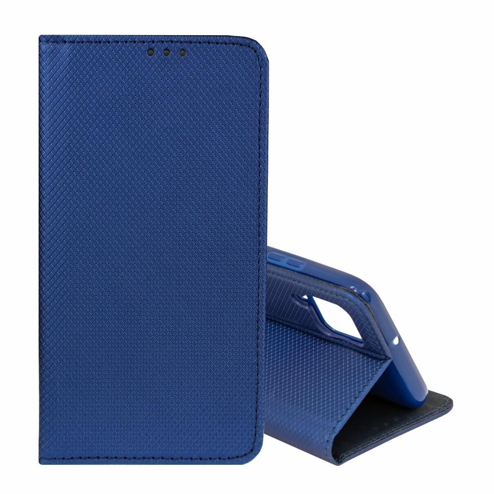 Husa Carte Smart cu Inchidere Magnetica pentru Huawei P40 Lite, Navy